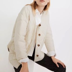 NWT Madewell Quilted Sweater Jacket